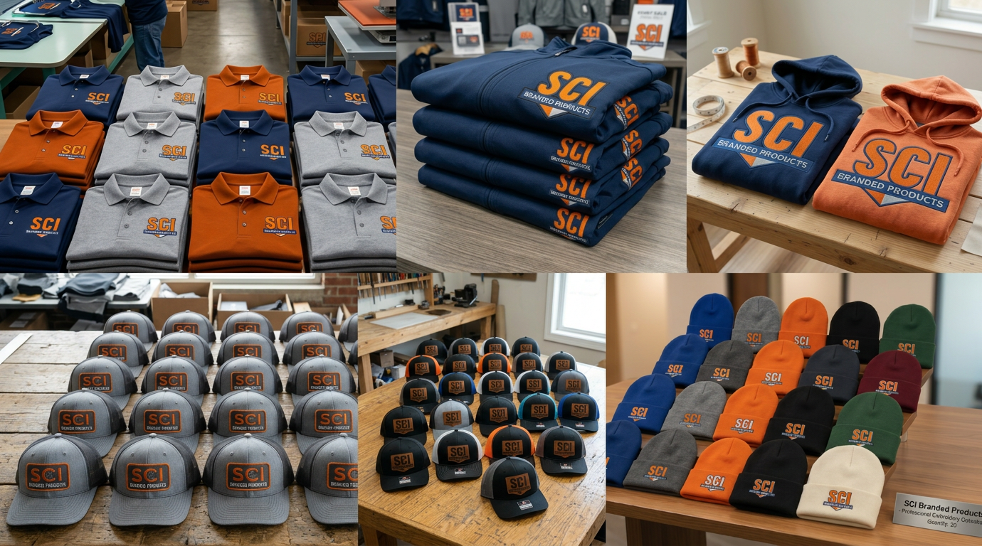 SCI Branded Products embroidered caps