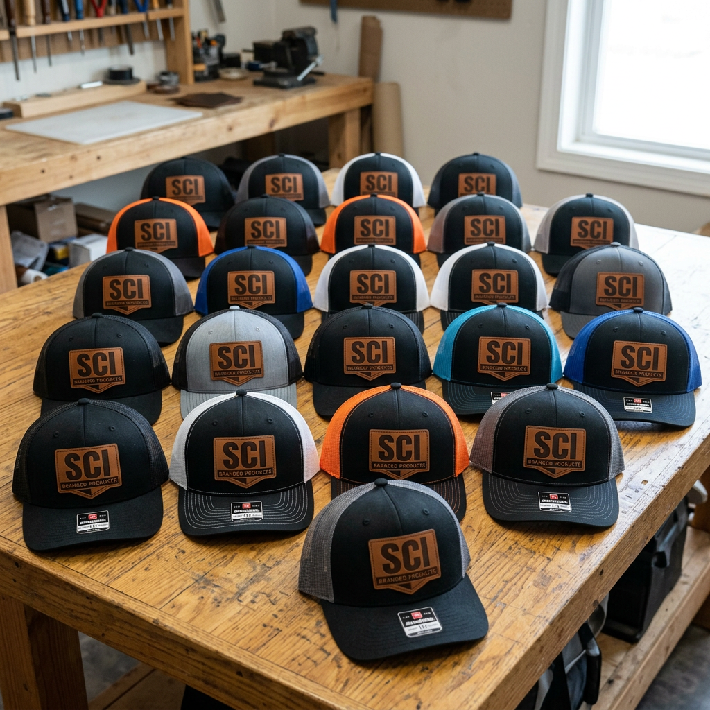 Leather Patch Caps